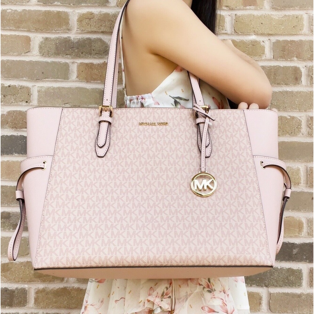 Michael Kors Jet Set Travel Large Drawstring Tote Bag Blush Pink